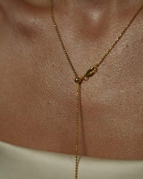 Кольє-трансформер Ball Chain 60 см в позолоті  3000-10 фото