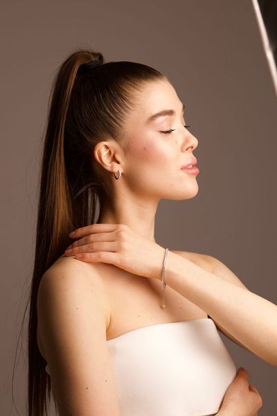 Срібні сережки Конго 2000-1 фото