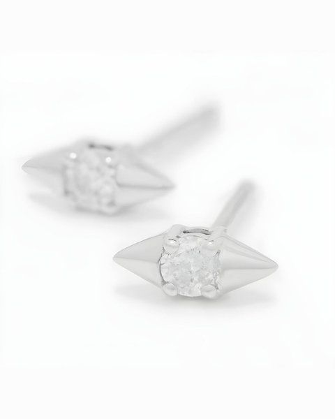 Сережки Spike mini в сріблі  2000-24 фото